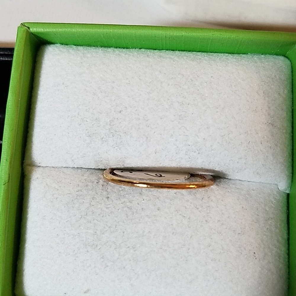 Solid Band Gold Tone